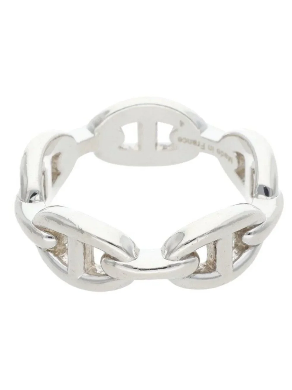 Hermes Chaine D'ancre Enchainee PM Silver Ring